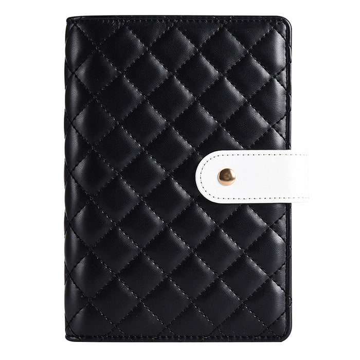 Wholesale Macaron Pu Leather Loose-Leaf Accounting Notebook Creative Cash Budget Financial Planning Notebook