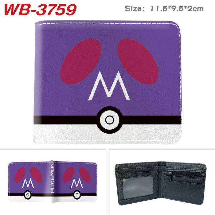 Wholesale Cute Anime Elf Pattern PU Bifold Wallet Short Card Holder Coin Purse Everyday Chic Fashion Accessory