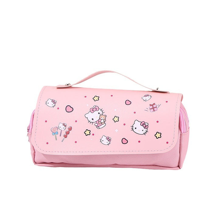 Wholesale Large Capacity Stationery Student Double-Layer Pencil Bags