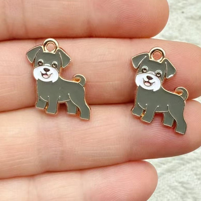 Wholesale 1 PCS Alloy colorful enamel animal DIY charm