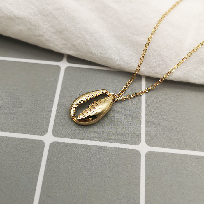 Wholesale Alloy Shell Necklace Exaggerated Personalized Jewelry