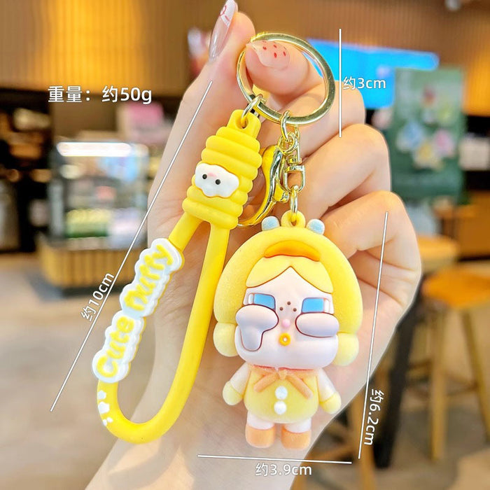 Wholesale Flocking Crying Baby Keychain Crying Girl Doll