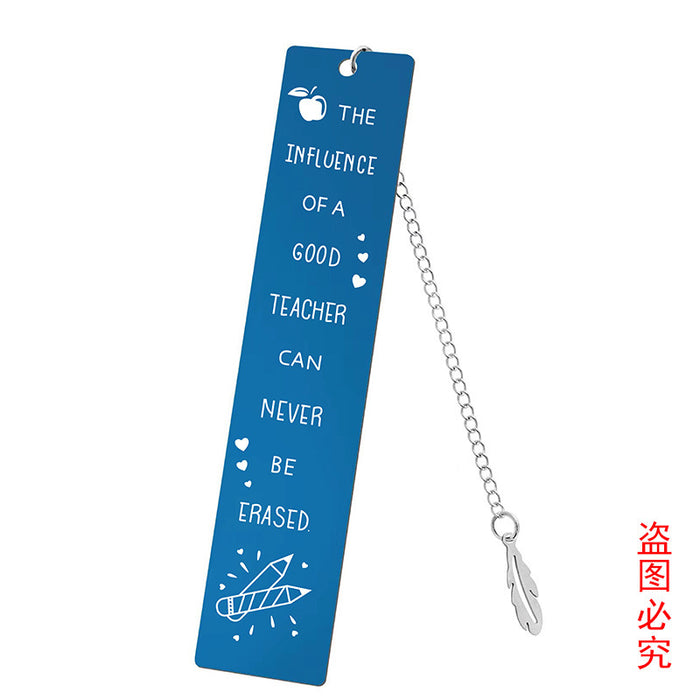 Wholesale Stainless Steel Teacher's Day Bookmark JDC-BM-GangG001