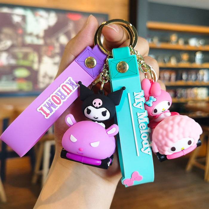 Wholesale Cartoon Doll Silicone Keychain JDC-KC-Tingm231