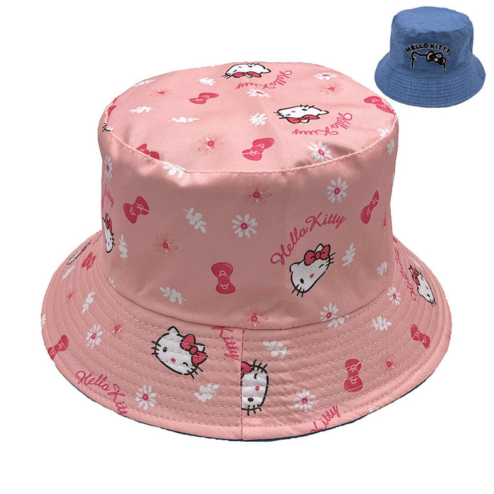 Wholesale Children's Cotton Reversible Cartoon Embroidery Printed Bucket Hat (S) JDC-FH-AXing020