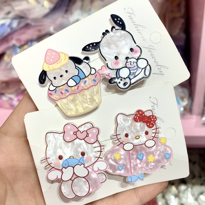 Wholesale Cute Cat Cartoon Bangs Side Hair Clips