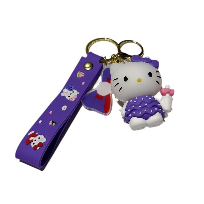 Wholesale  Cat Keychain   Cartoon  key chain Bag Car Key Pendant Couple  Small Gift