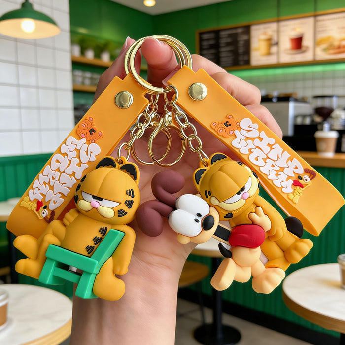Wholesale Silicone PVC Cartoon Keychain Cute Bag Charm Car Key Accessory Gift MOQ≥2
