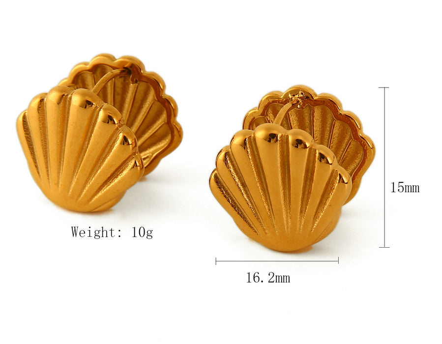 Wholesale Fashionable and trendy three-dimensional stainless steel heart-shaped earrings with a light luxury and heart-shaped texture