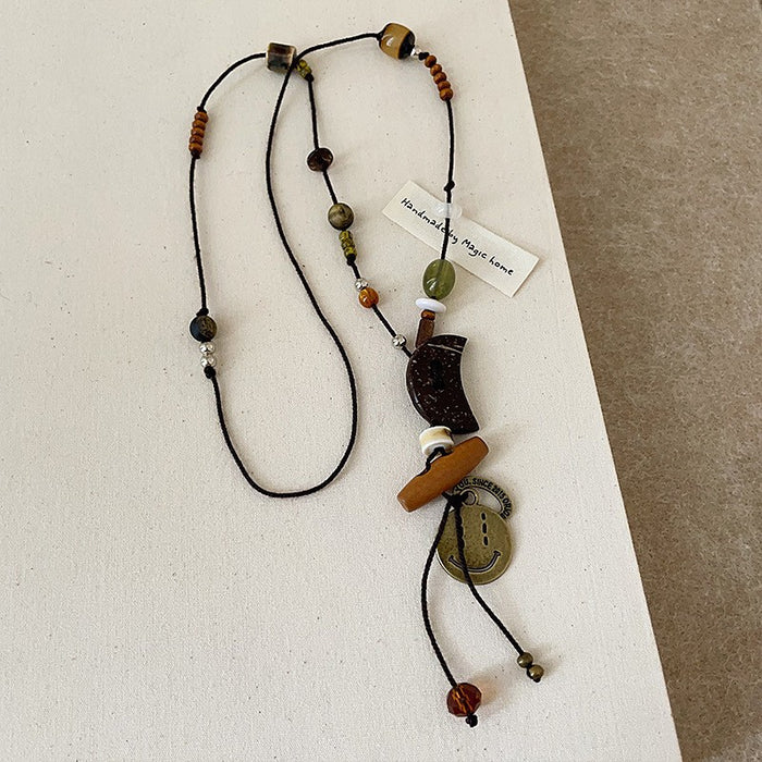 Wholesale Long sweater chain fashionable retro niche temperament high-end versatile necklace