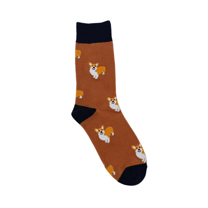 Wholesale Short-legged Corgi Cartoon Small Animal Socks JDC-SK-CG011