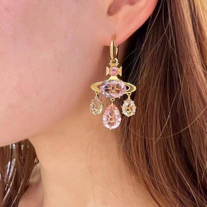 Wholesale Dreamcatcher Earrings for Women Colorful Sparkling Zircon Earrings