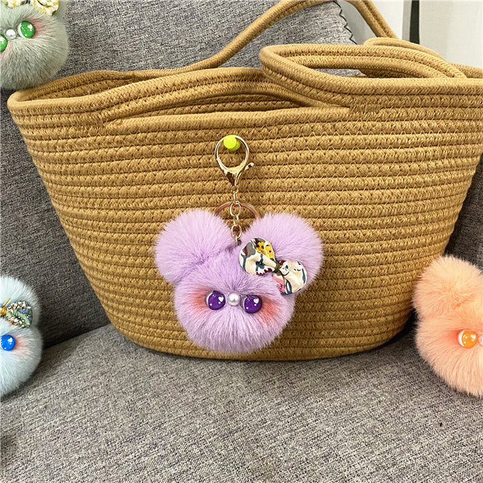 Wholesale Cartoon Keychain Cute Blush Cat Doll Plush Doll Bag Pendant Jewelry Gift