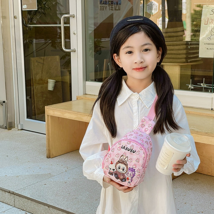 Wholesale Children' s Plush Fabric  Cute Cartoon Shoulder Bags