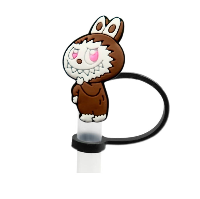 Wholesale 10pcs silicone suction pipe large diameter cartoon cute dust plug