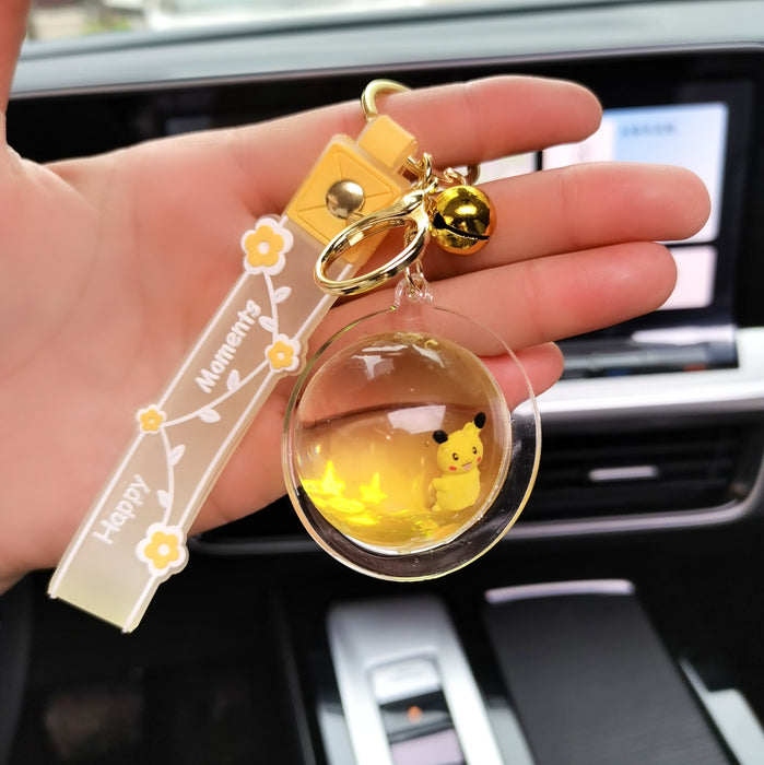 Wholesale Crystal Drift Bottle Keychain Girly Cute Pendant JDC-KC-ZT011