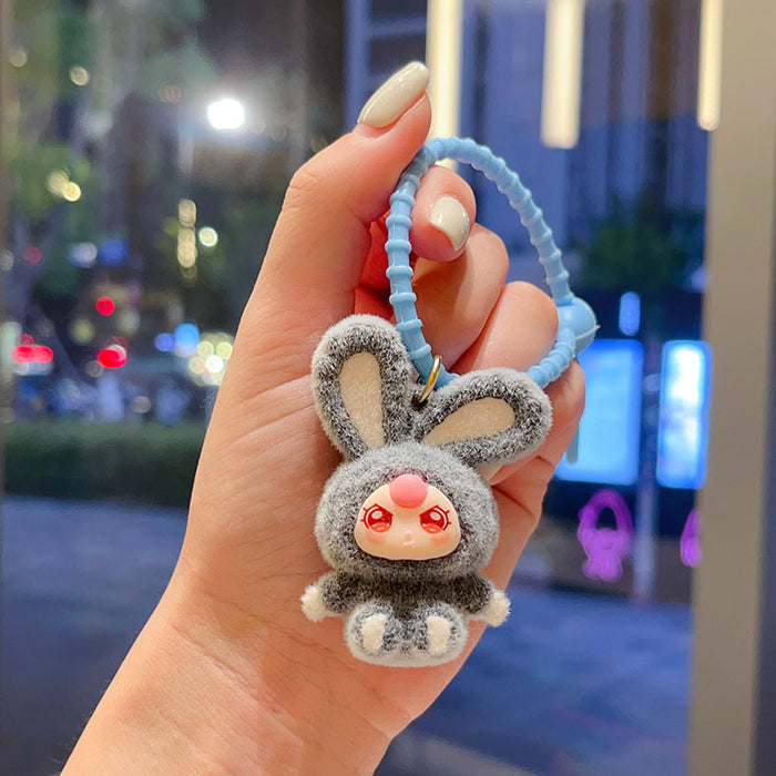 Wholesale Flocked  Keychain  Big Cousin Doll Pendant Accessory Exquisite Ornament Desktop Decoration Gift