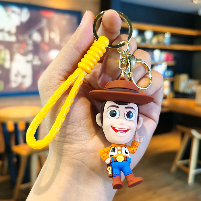 Wholesale PVC Cartoon Three-dimensional Keychain JDC-KC-TingM313