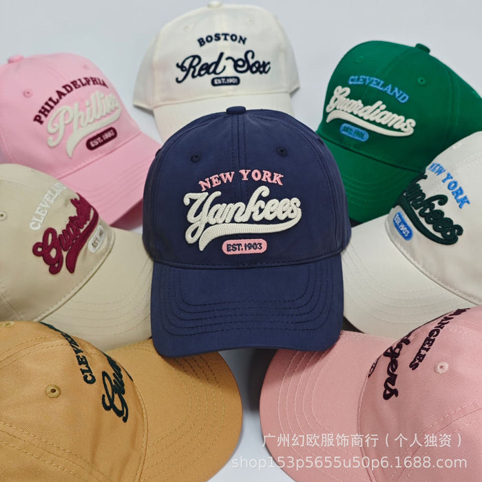 Wholesale Embroidered baseball sunshade hat with letters