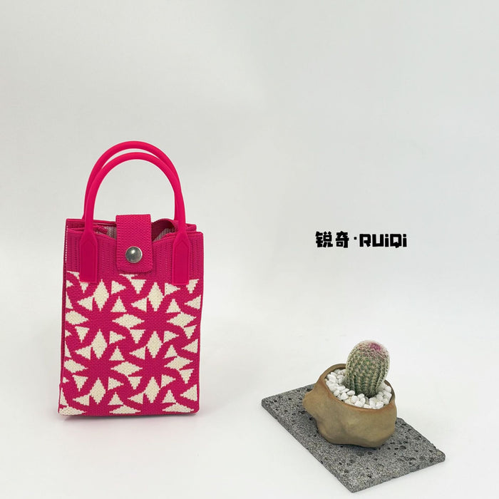 Wholesale Cute Cartoon Knitted Mobile Phone Bag  Easiest for Match Shoulder Bag Coin Crossbody Portable