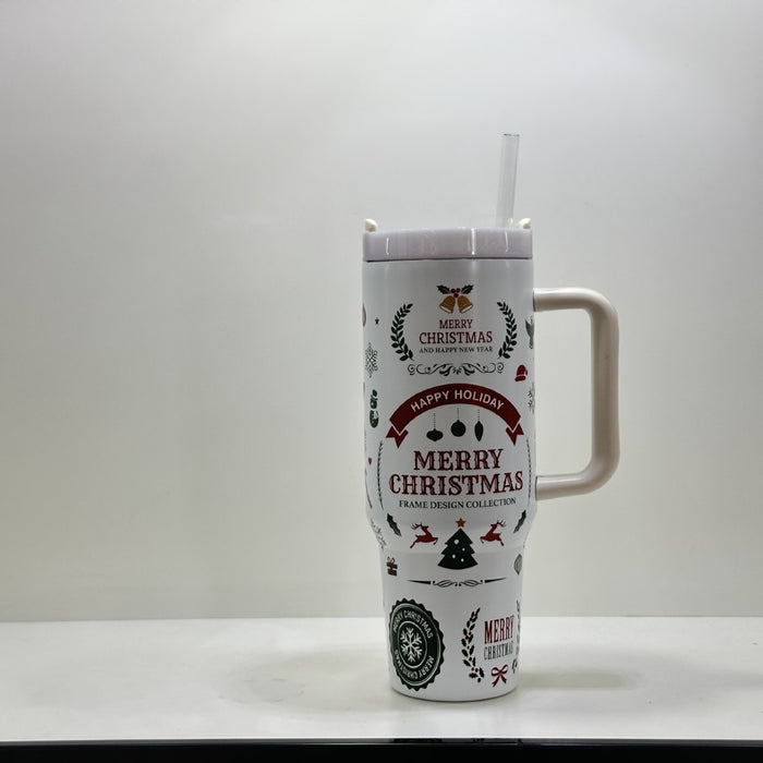 Wholesale 304 Stainless Steel Glow in the Dark 40oz Insulated Tumbler with Handle MOQ≥2