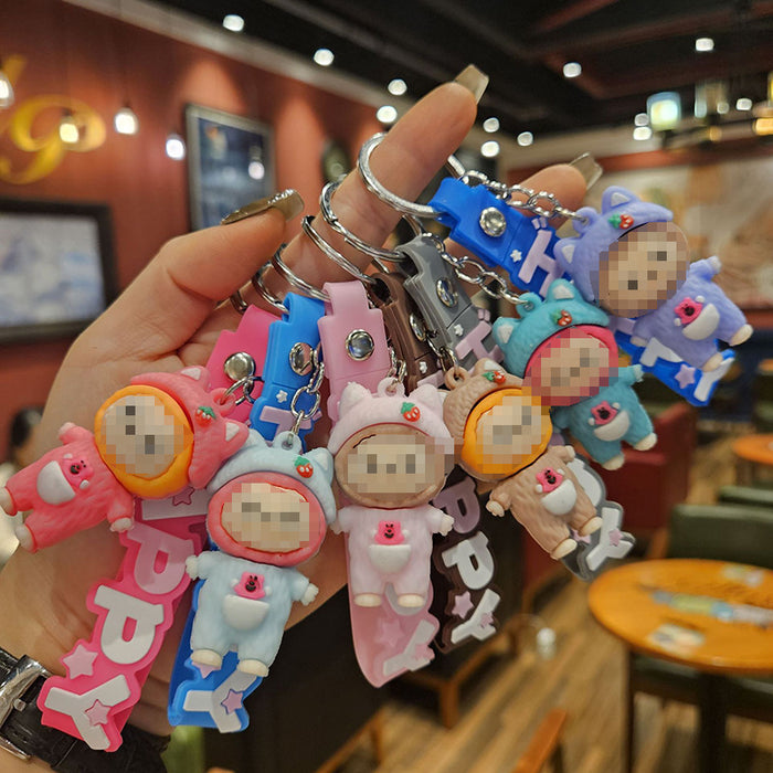 Wholesale Cartoon Little Sheep Keychain Cute Doll Couple Mobile Phone Bag Pendant Small Gift