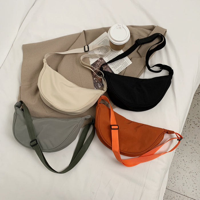 Wholesale Nylon crossbody bag, lightweight small shoulder bag, simple single shoulder canvas bag