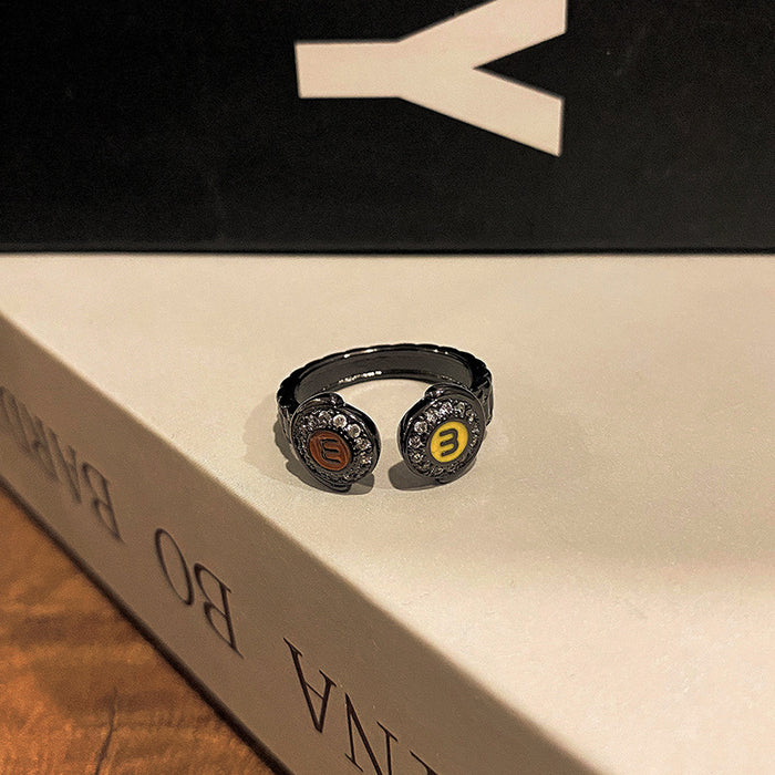 Wholesale Personalized and fashionable open-end ring, simple and niche food ring