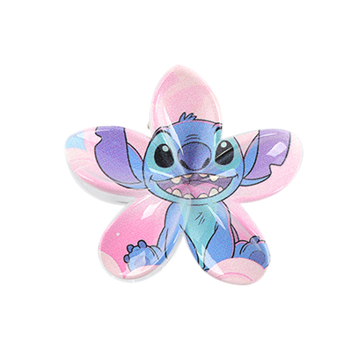 Wholesale Frangipani Printed Plastic Hair Clips