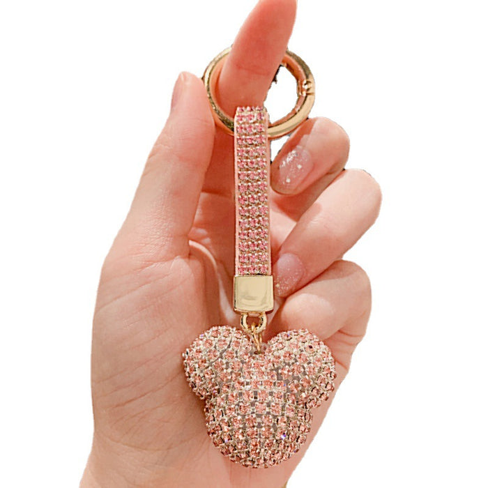 Wholesale Diamond-encrusted Crystal Car Key Ring Pendant Jewelry Pendant