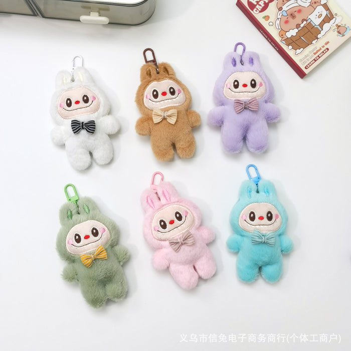 Wholesale Cartoon Cute Cloth Pendant Rabbit Plush Brooch Doll Doll Small Gift Clothing Accessories