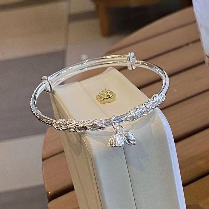 Wholesale Small and niche solid push-pull adjustable relief bracelet