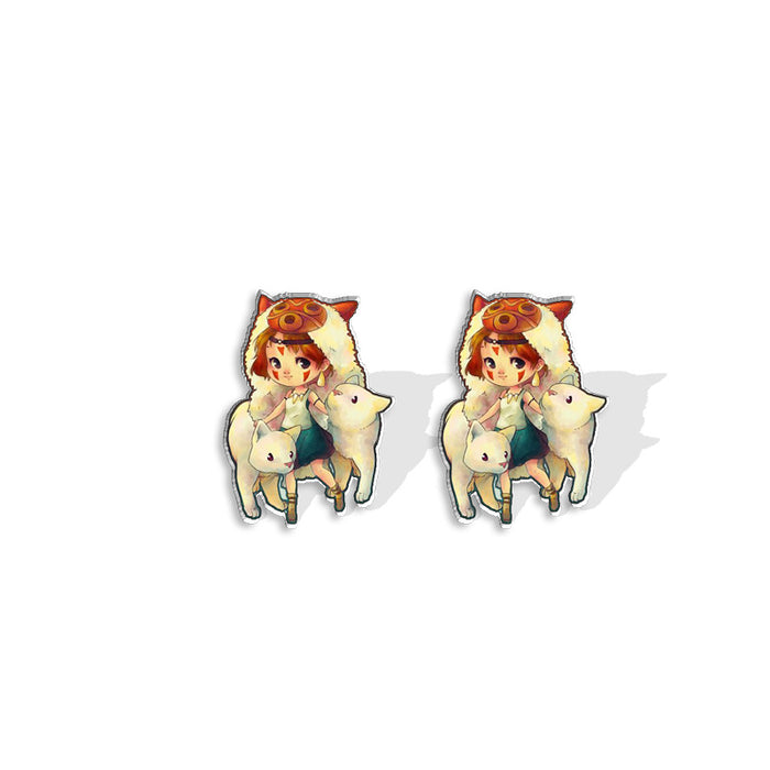 Wholesale Cartoon Anime Acrylic Earrings (F) JDC-ES-XiangL065