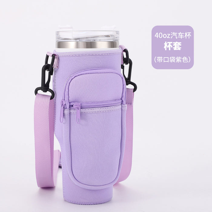 Wholesale Car Cup Cover Stanley 40oz Ice Cup Diving Material Cup Cover Diagonal Kettle Insulation Cover JDC-CH-JinLun011