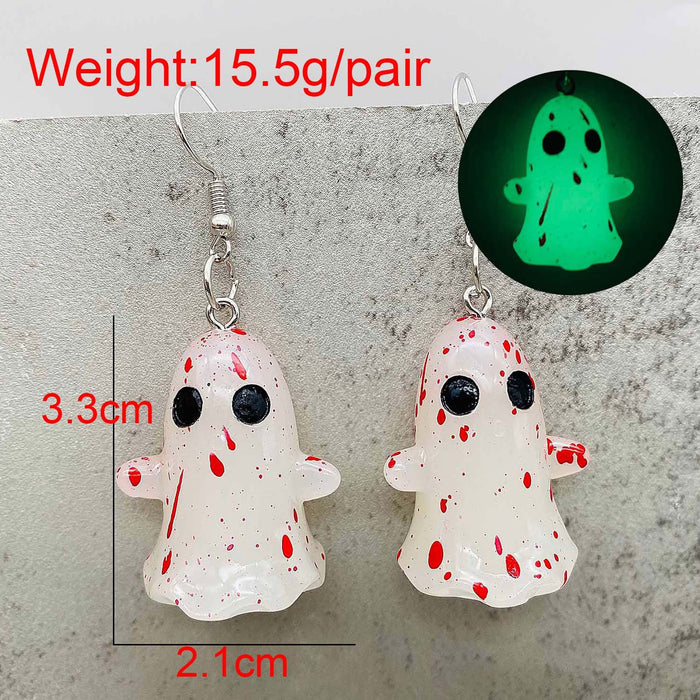 Wholesale  Earrings Luminous Ghost Pumpkin Corn Sugar Pendant Necklace  Jewelry
