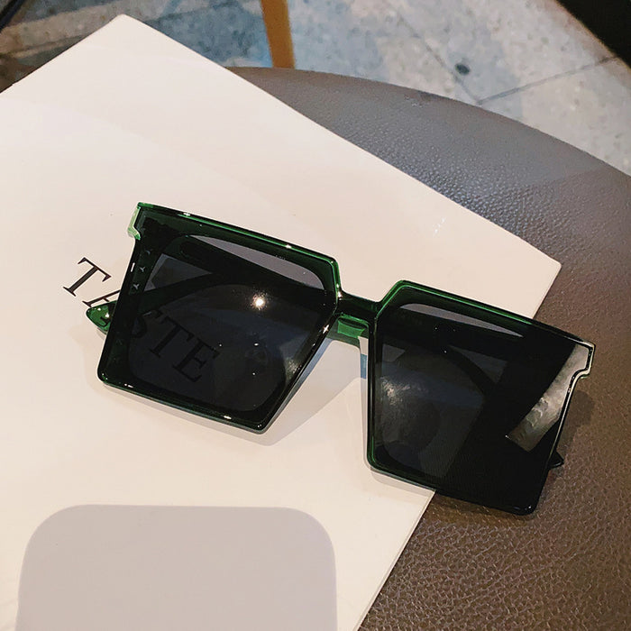 Wholesale Large frame square slimming polarized sunglasses street photography sunglasses trendy posing and matching