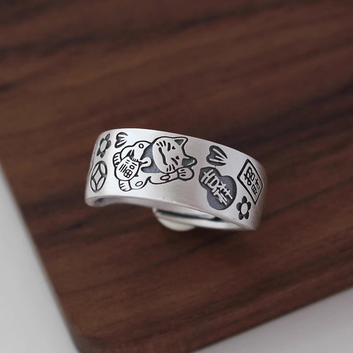 Wholesale Ring, niche, high-end, adjustable opening, index finger ring