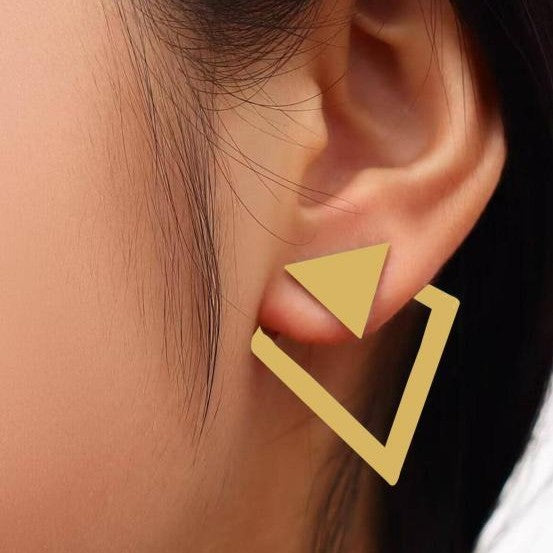 Wholesale Stainless Steel Gold Geometri Earrings