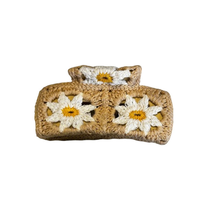 Wholesale Knitted Crochet Strawberry Hair Clip