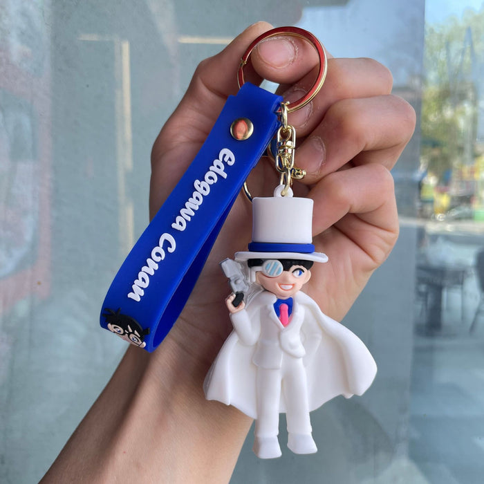 Wholesale Keychain cartoon figurine creative couple backpack pendant hanging decoration car keychain