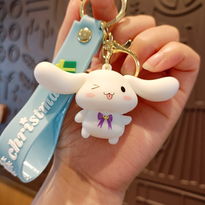 Wholesale Cartoon Silicone Doll Keychain JDC-KC-MingT177