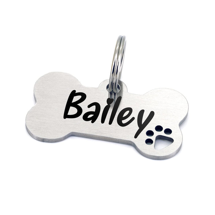 Wholesale Stainless steel pet tag double-sided engraved electroplated hang tag