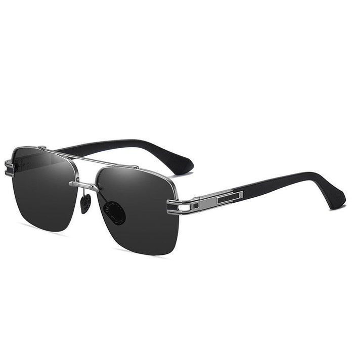 Wholesale Men's polarized sunglasses with stylish large frame, designed for driving and fishing, with a high-end feel