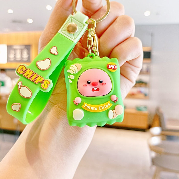 Wholesale Silicone Cartoon Doll Keychain JDC-KC-MingT204