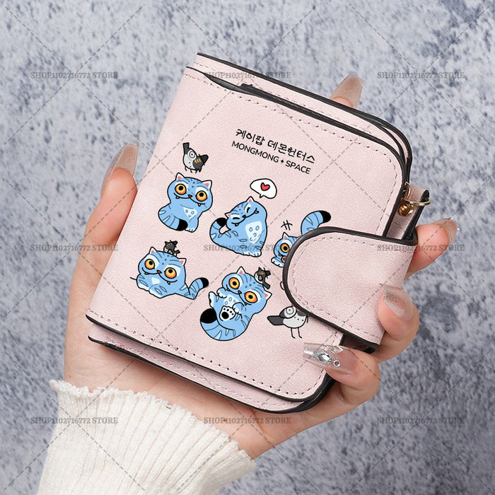 Wholesale Cute Devil Hunter PU Wallet For Women Card Holder Coin Purse Youth Campus Fashion Accessory