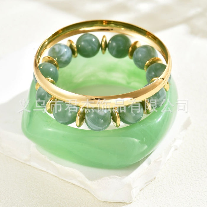 Wholesale Fashion bead set resin bracelet bracelet medieval geometric metal bracelet bracelet bracelet