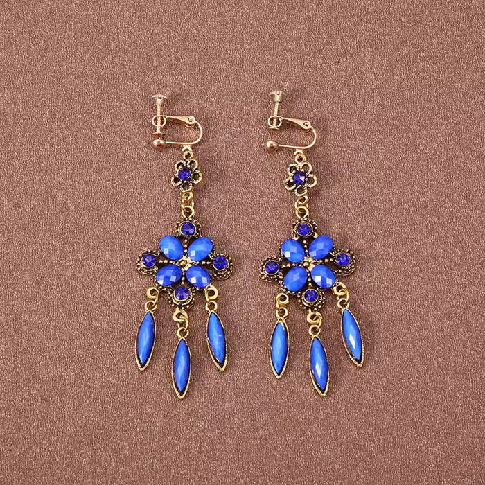 Wholesale Alloy Bohemian Retro Ethnic Style Su Long Earrings JDC-ES-Gumi003