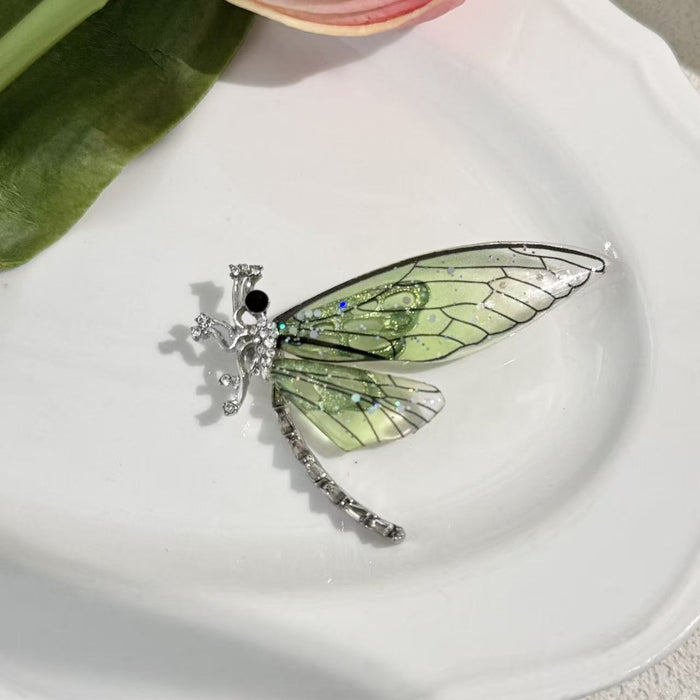 Wholesale Blue Dragonfly Brooch Vintage Animal Pin for Women Everyday Chic Accessory