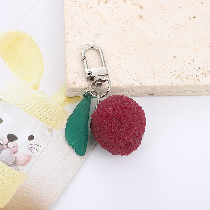 Wholesale Fruity PVC Keychain Chic Decorative Accessory for Bag Charm or Gift MOQ≥2