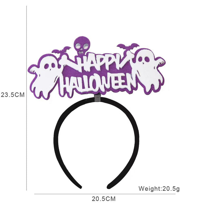 Wholesale Headband With  Bat And Pumpkin Decor Chic Party Prop Hair Accessory